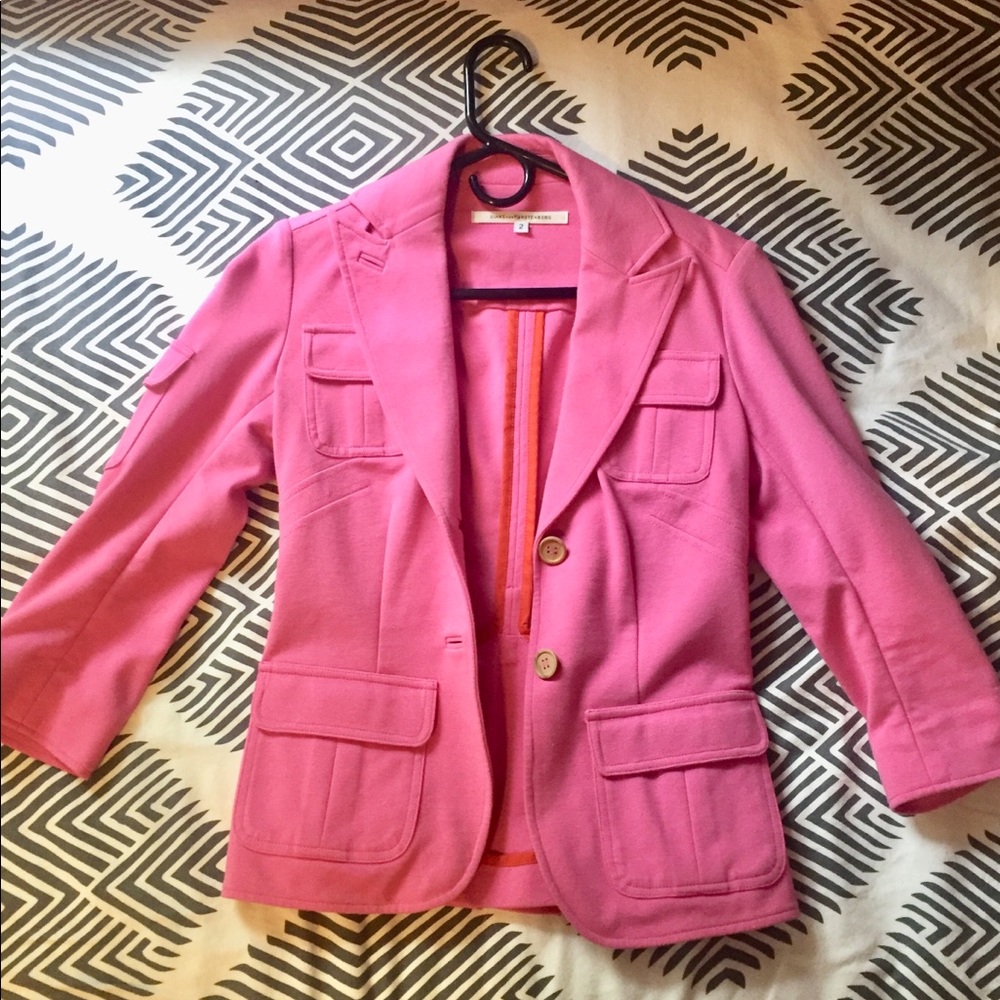 Pink DVF blazer size 2